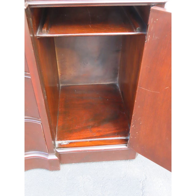 Drexel 1940s Mahogany Long Credenza Sideboard Media Console 6626 For Sale - Image 10 of 18