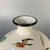 White Vintage Chinese Crackle Glaze Famille Rose "Lotus & Koi" Vase With Stand - 17cm For Sale - Image 8 of 9