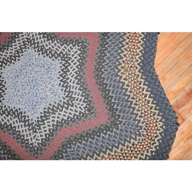 Vintage American Braid Carpet For Sale - Image 12 of 18