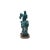 The Vintage Distressed Dark Green Glaze Ceramic Soldier Riding Horse Figure exudes an aura of antiquity and regality,...