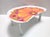 1970s Modernist Floral Bean-Shaped Plastic Bed Tray, Italy, 1970s For Sale - Image 5 of 15