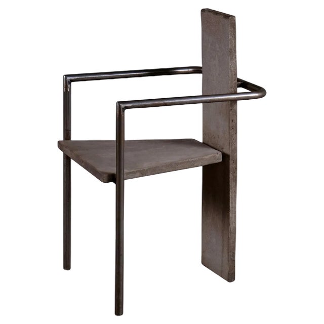 Concrete Chair by Jonas Bohlin for Källemo, Sweden, 1980s For Sale