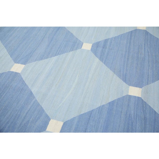 Contemporary Early 21st Century Handmade Modern Kilim Rug 9'10 X 14'3 For Sale - Image 3 of 10