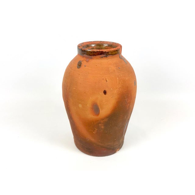 Antique Aegean Clay Pottery Jar For Sale - Image 3 of 12