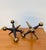 Mid-Century Modern 1960s Bill Curry 9" Brass Jacks, Set of 2 For Sale - Image 3 of 8