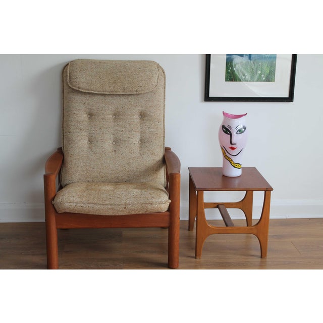 Wood Vintage Danish Lounge Chair from Domino Mobler, 1970s For Sale - Image 7 of 13