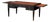Large French Louis XVI Ebonized Writing Table or Desk With Embossed Leather Top For Sale