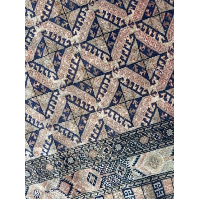 Turkmen Wool and Silk Rug, 1970s For Sale - Image 13 of 18