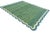Forest Green Not Yet Made - Made To Order Handmade Cotton Reversible Scalloped Edge Rug Forest Green With Cream and Teal Blue Border - 9'x12' For Sale - Image 8 of 11