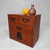 Maroon Japanese 4-Drawer Cabinet, 1930s For Sale - Image 8 of 13
