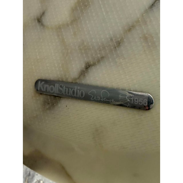 2010s Eero Saarinen for Knoll Marble Tulip Side Table, 20 Inches For Sale - Image 5 of 12
