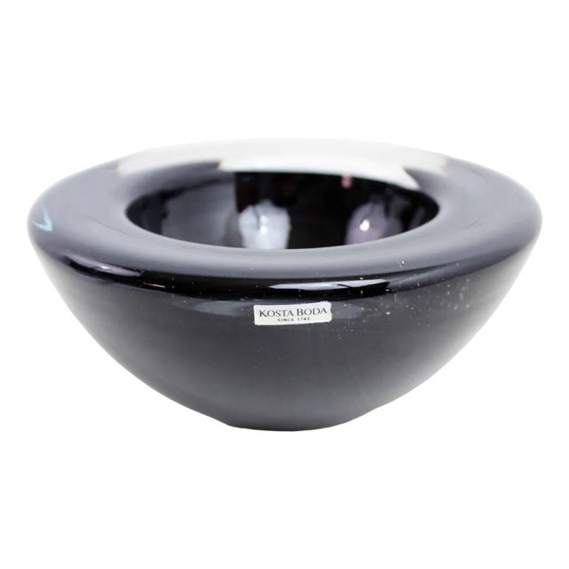 Glass Atoll Bowl by Ann Ehrner by Kosta Boda, 1980s For Sale