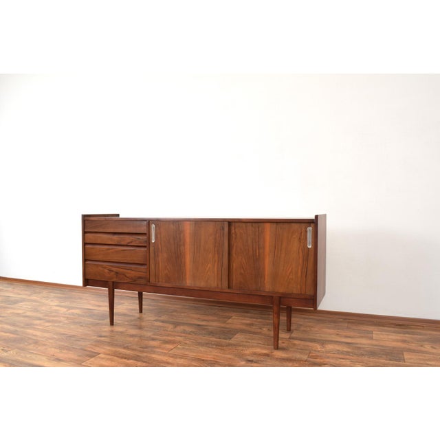 Mid-Century Polish Walnut Sideboard from Bytom Furniture Factory, 1960s For Sale - Image 11 of 17