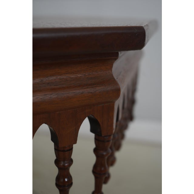 Empire Style Octagonal Walnut Center Table For Sale - Image 11 of 14
