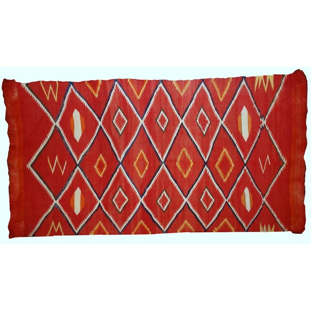 Textile 1870s Native American Navajo Style Blanket/Rug - 4'7" X 7'7" For Sale - Image 7 of 10