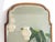 A large antique wooden scalloped mirror with beveled glass. The frame is made out of solid wood and has a nice curved...