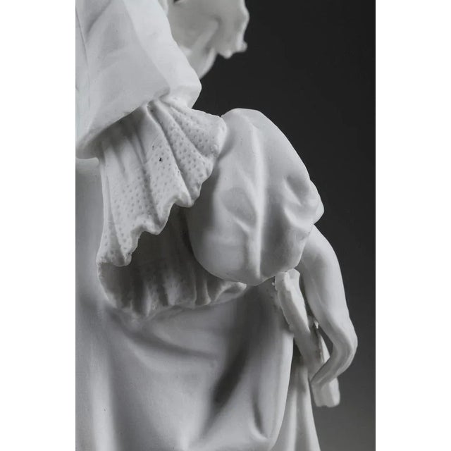 Paul Duboy, Young Girl in a Ball Gown, Bisque Statue For Sale - Image 14 of 18
