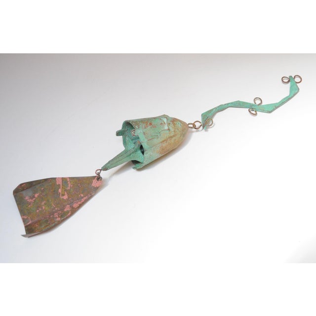 1970s Vintage Multi-Color Bronze Bell / Wind Chime by Paolo Soleri for Arconsanti For Sale - Image 5 of 12
