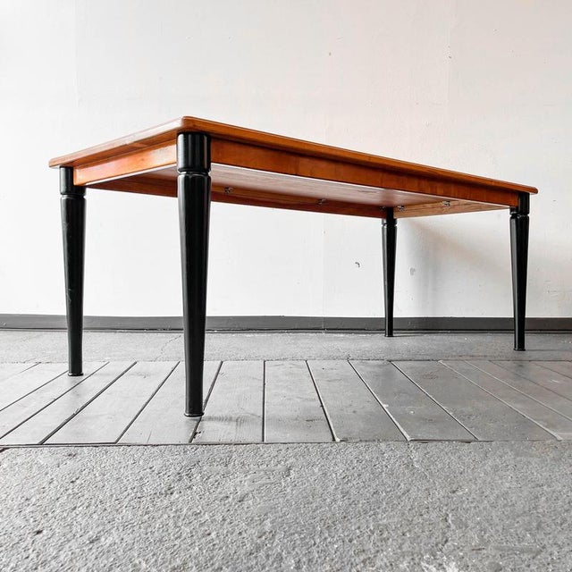 Wood Large Solid Cherry Desk For Sale - Image 7 of 18