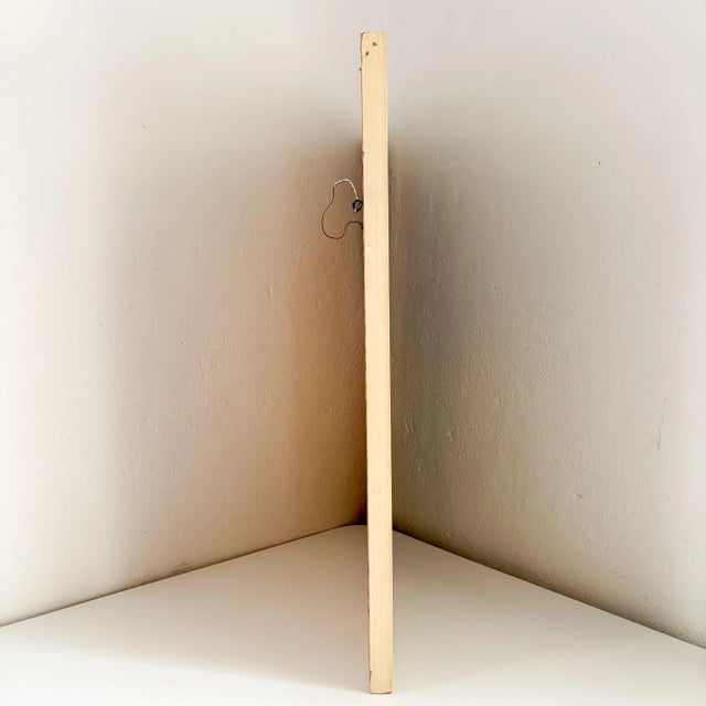 Dove Gray 1950s Suburban Street Scene, Mixed Media on Board Landscape Painting For Sale - Image 8 of 8