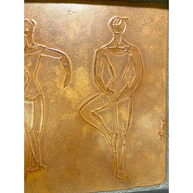 Mid 20th Century Adele Chase Ceramic Tile Ballet Dancers Berkeley San Francisco Ballerinas Decor For Sale - Image 5 of 12