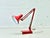 Mid-Century Articulated Desk Lamp in Red, 1970s For Sale - Image 17 of 17