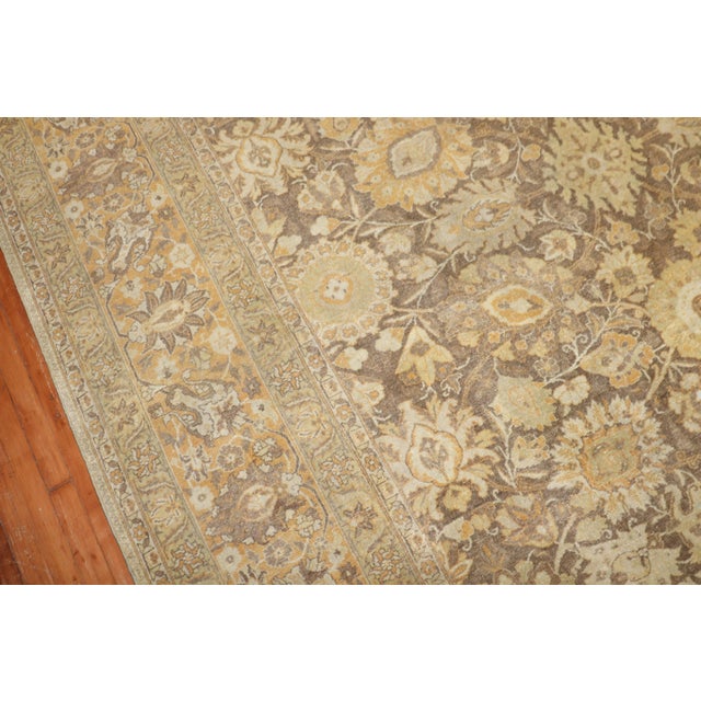 Textile Antique Zabihi Collection Persian Tabriz Rug - 11'1" x 14'8" For Sale - Image 7 of 9