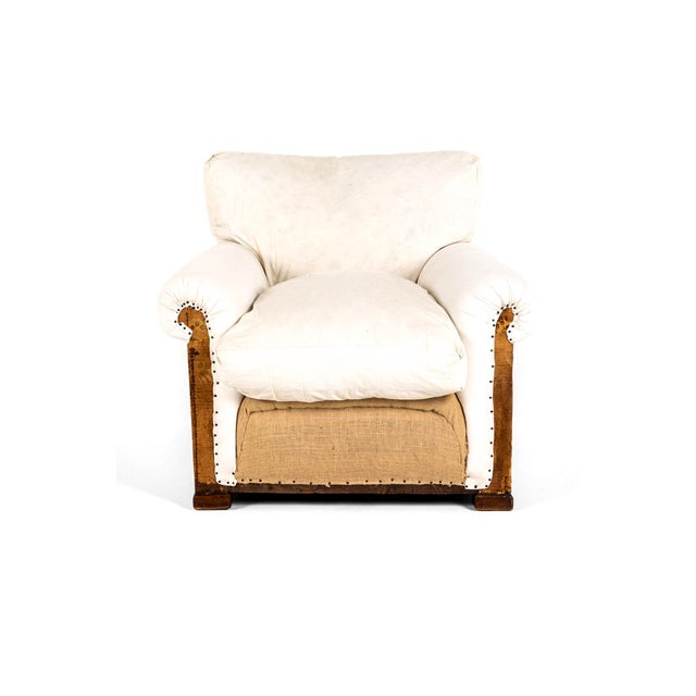 Deconstructed Lounge Chair in the style of Howard and Sons For Sale - Image 5 of 15