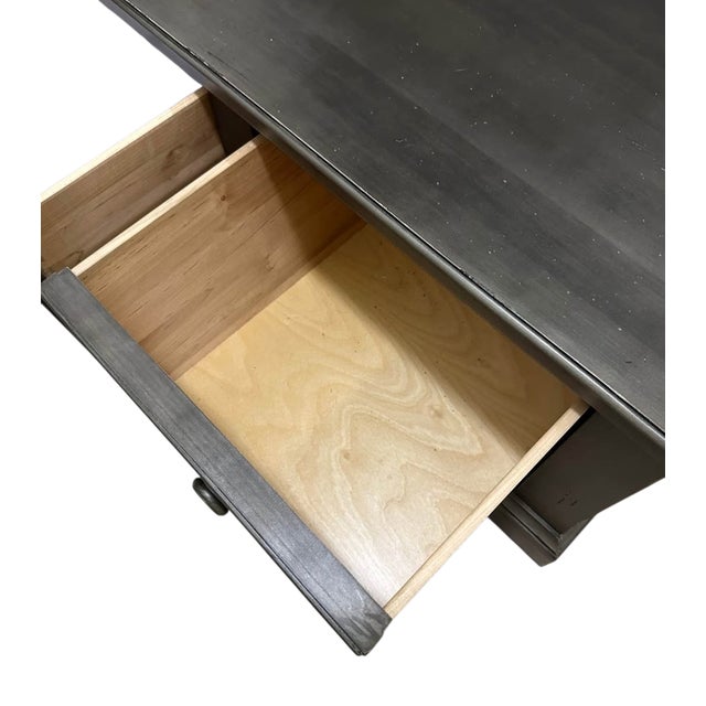 Ethan Allen Logan Hall Tree Seat New Country Bench Coat Rack Trunk Mirror Grey For Sale - Image 9 of 15