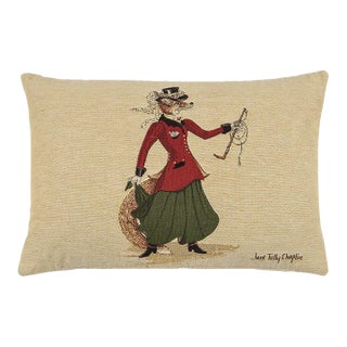 Lady Fenella Fox Cushion With Feather Filler - 33x46cm (13"x18") For Sale