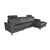 Modern Leather Mondo Maestra Corner Sofa in Grey Slate with Electric Function For Sale - Image 3 of 16