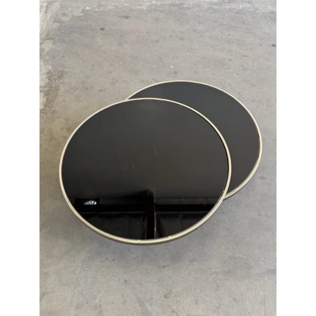 1990s Revolving Glass Coffee Table For Sale - Image 14 of 15
