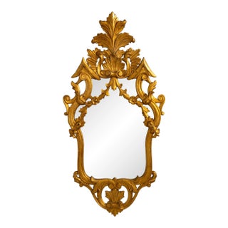 Italian Gold Gilt Finish Neoclassical Mirror For Sale