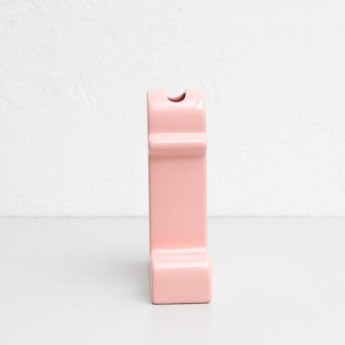 Not Yet Made - Made To Order Pink Ceramic Shiva Flower Vase by Ettore Sottsass for BD Barcelona, 2015 For Sale - Image 5 of 16