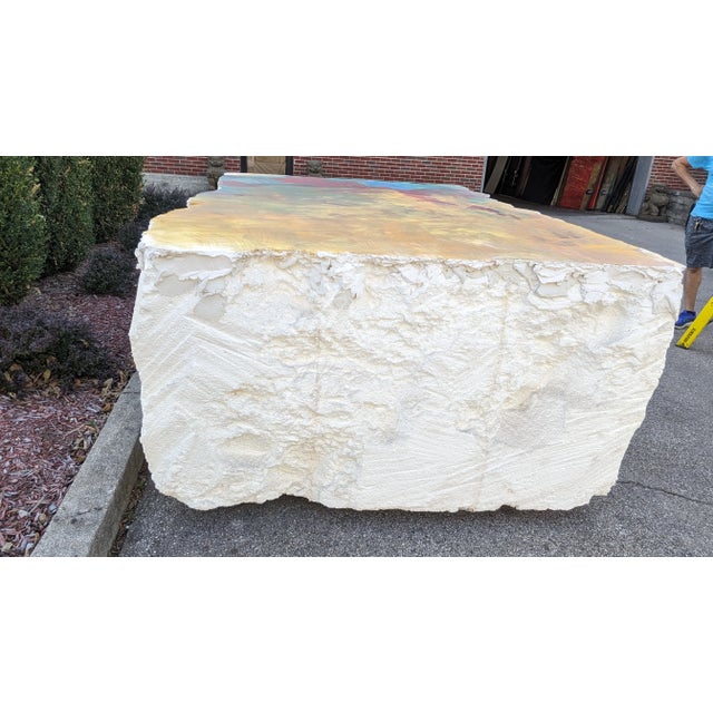 Monumental James Hyde Fresco on Styrofoam Abstract Modern Painting Installation Art 9' For Sale - Image 12 of 12