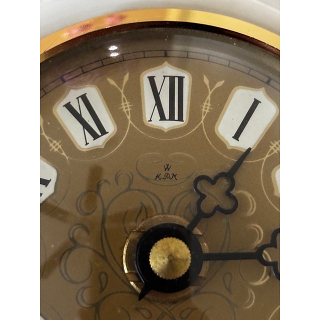 KPM Porcelain 1950s KPM Porcelain Table Clock For Sale - Image 4 of 6