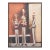 David Adickes "Three Men with Hats in an Alley" Modern Abstract Figurative Portrait Painting, 20th Century For Sale