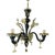 Black Black and Gold Murano-Style Venetian Glass Chandelier by Simoeng For Sale - Image 8 of 8
