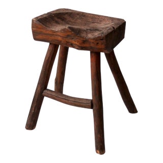 Antique Saddle Stool For Sale