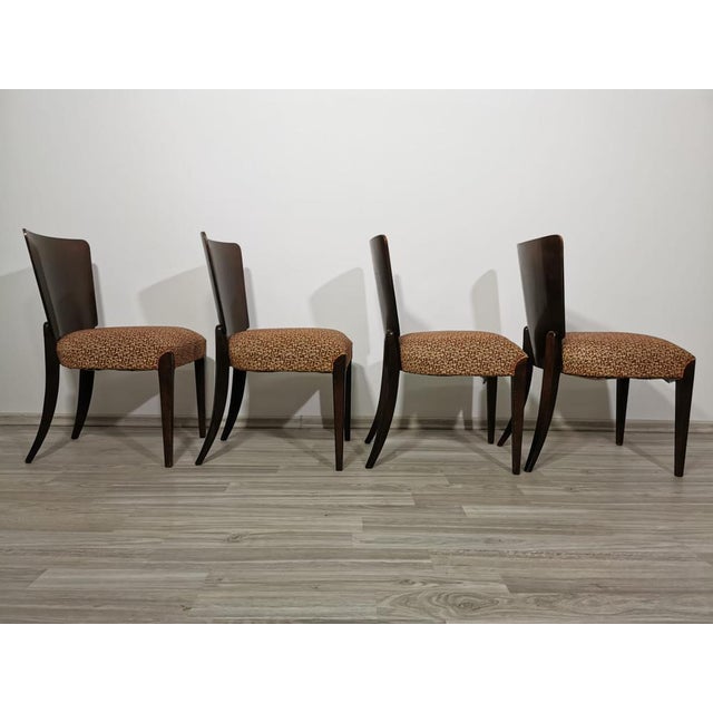 Art Deco Dining Chairs by Jindrich Halabala, 1940s, Set of 4 For Sale - Image 18 of 18