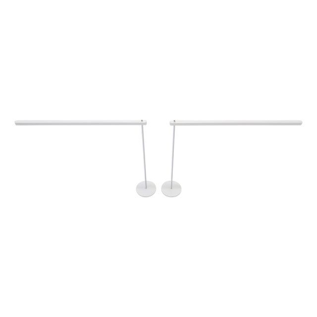 Pair of Mid Century Italian Modern Artemide Desk Lamps Adjustable Height For Sale