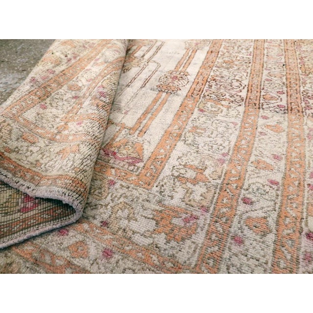 Galerie Shabab Collection Mid-20th Century Turkish Sivas Throw Rug For Sale In New York - Image 6 of 6