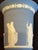 Mid 20th Century Wedgwood Portland Blue Jasperware Vase With Classical Relief, England For Sale - Image 9 of 13