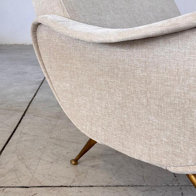 Italian Lounge Chairs attributed to Gigi Radice for Minotti, 1950s, Set of 2 For Sale - Image 12 of 17