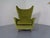 Mid-Century Modern Italian Mohair Wingback Chair, 1950s For Sale - Image 3 of 11