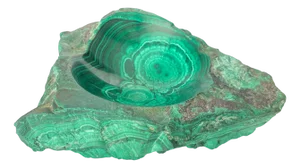 African Malachite Ashtray in Green
