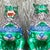 Vintage Asian Glazed Ceramic Foo Dogs - a Pair For Sale - Image 11 of 12