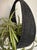 1970s Hanging Swag Silk Fern in Black Basket For Sale - Image 4 of 10