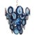 Marjorie Skouras Transitional Bebe Blue Agate Chandelier For Sale