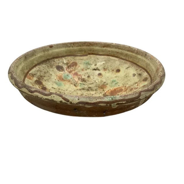 Folk Art Antique Hungarian Folk Art Decorative Bowl For Sale - Image 3 of 6